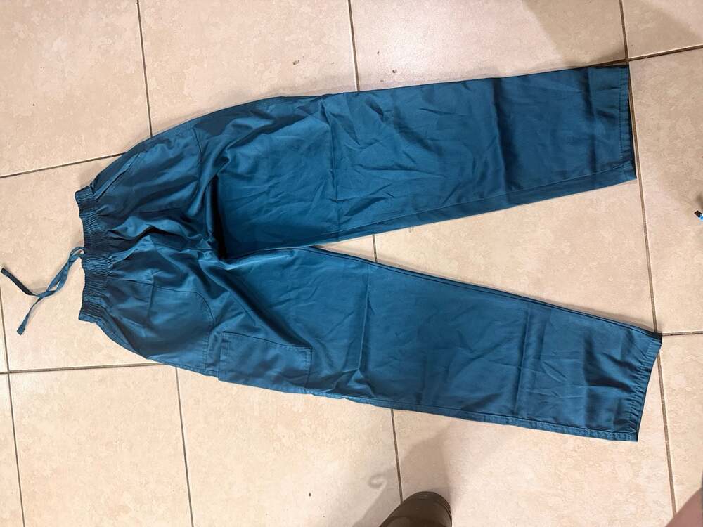 Pepino Uniforms Teal Scrub Pants with Elastic Waistband Size XS